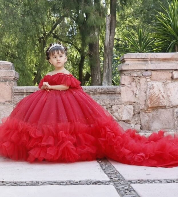 red-tulle
