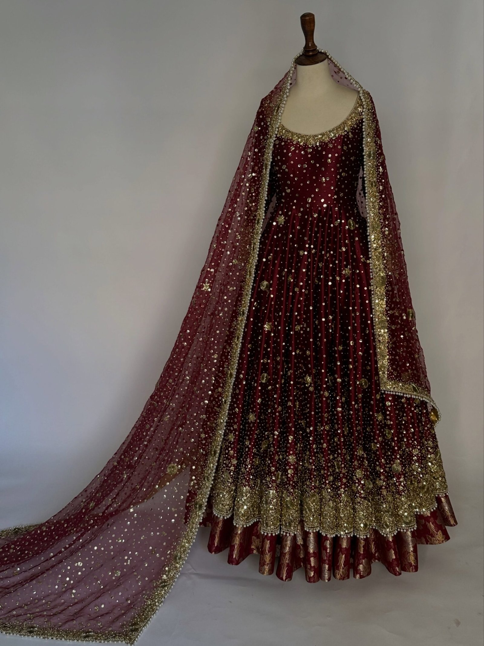 Bridal Double Flyer Maxi