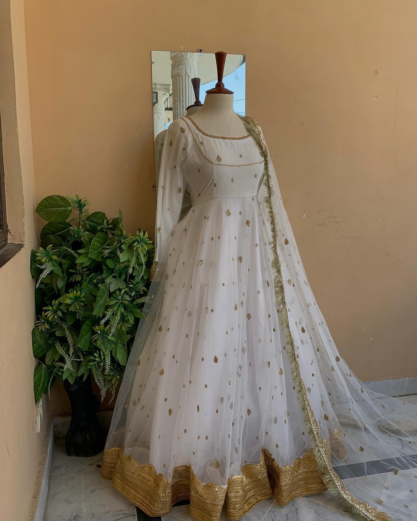 white Nikkah Maxi